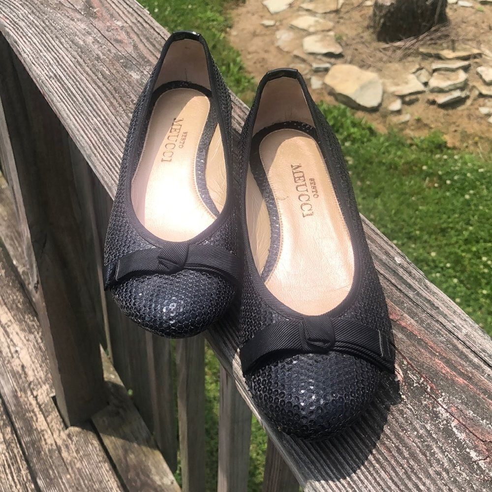 ⬇️Black Sesto Meucci Flats 